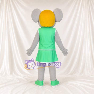 Mouse Girl Mascot Costume Full Body for Adults School Events