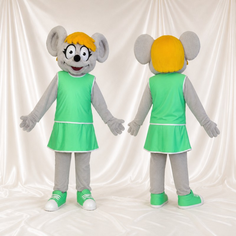 Mouse Girl Mascot Costume Full Body for Adults School Events