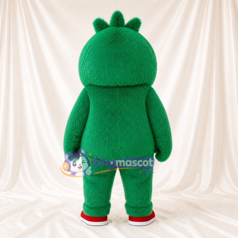 Green Friendly Monster Mascot Costume Full Body for Adults School Events