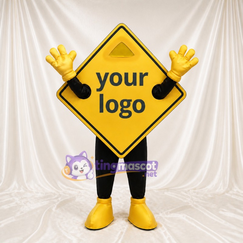 Road Sign Mascot Costume Full Body for Adults Events