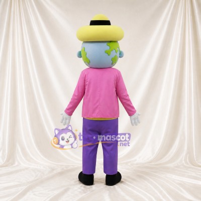 Earth Clown Mascot Costume Full Body for Adults School Events