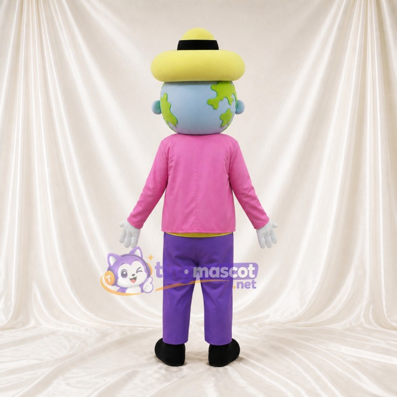 Earth Clown Mascot Costume Full Body for Adults School Events
