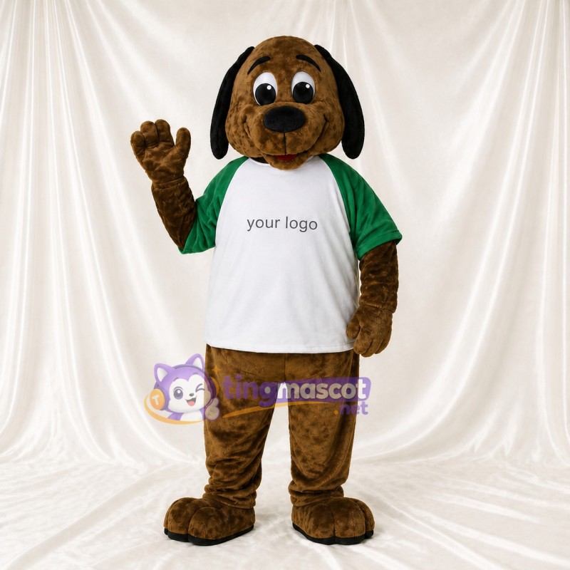 Long Ear Dog Mascot Costume Full Body for Adults School Events