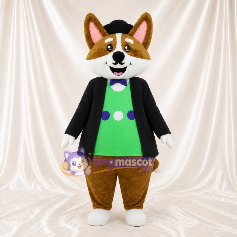 Brown Fox Mascot Costume Full Body for Adults School Events
