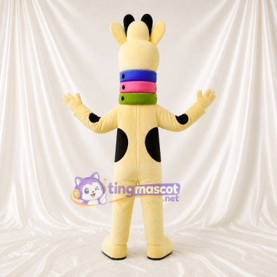 Cream Giraffe Mascot Costume Full Body for Adults Zoos
