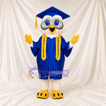 Graduate Owl Mascot Costume Full Body for Adults School Events