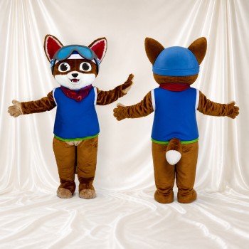 Renard de Baseball Sportif Costume de mascotte intégral pour adultes Événements sportifs