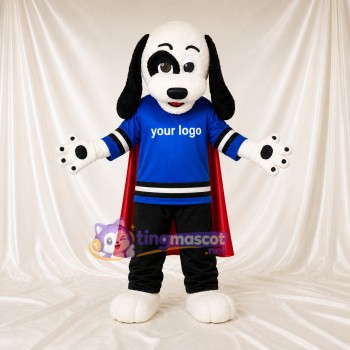 Superhero Dog Mascot Costume Full Body for Adults Sports Events