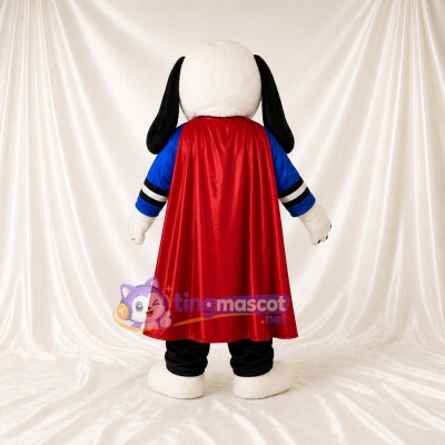 Superhero Dog Mascot Costume Full Body for Adults Sports Events