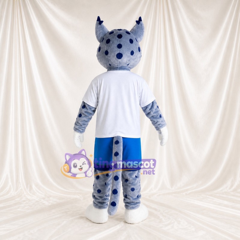 Snow Leopard Mascot Costume Full Body for Adults Sports Events