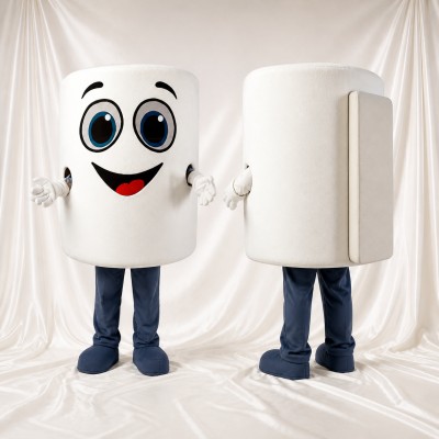 Box Character Mascot Costume Full Body for Adults Trade Shows