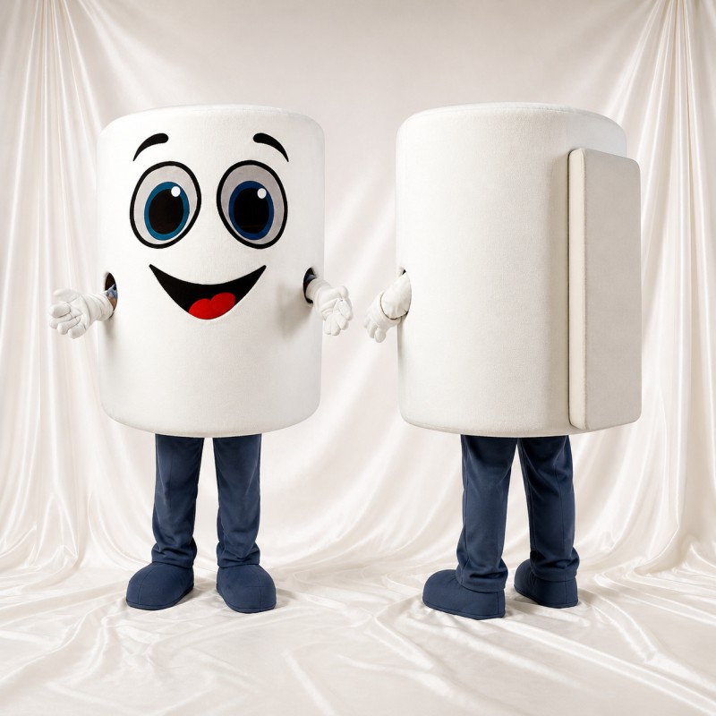 Box Character Mascot Costume Full Body for Adults Trade Shows