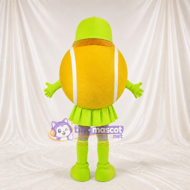 Tennis Ball Mascot Costume Full Body for Adults School Events