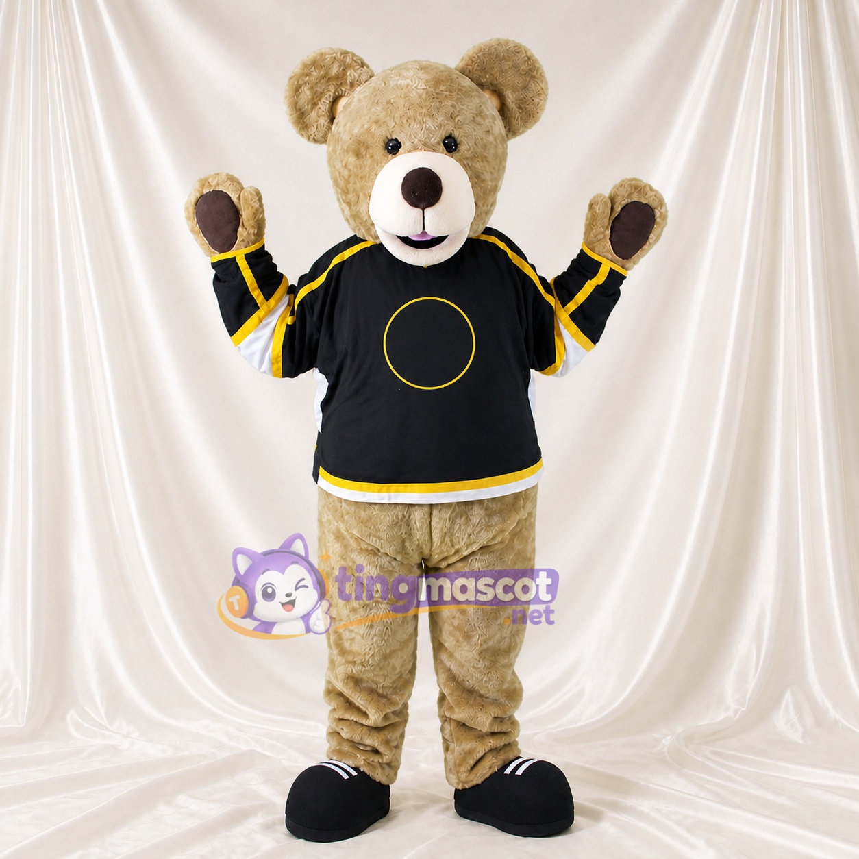 Teddy Bear Mascot Costume Full Body for Adults Sports Events Teddy Bear Mascot Costume Full Body for Adults Sports Events