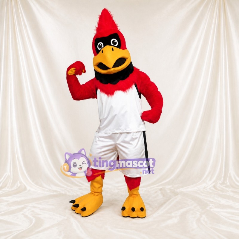 Costume de mascotte cardinal intégral pour adultes – événements sportifs