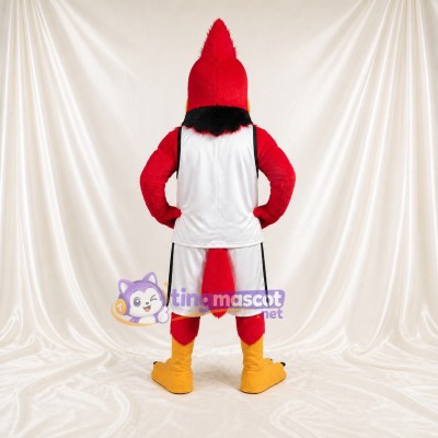 Costume de mascotte cardinal intégral pour adultes – événements sportifs
