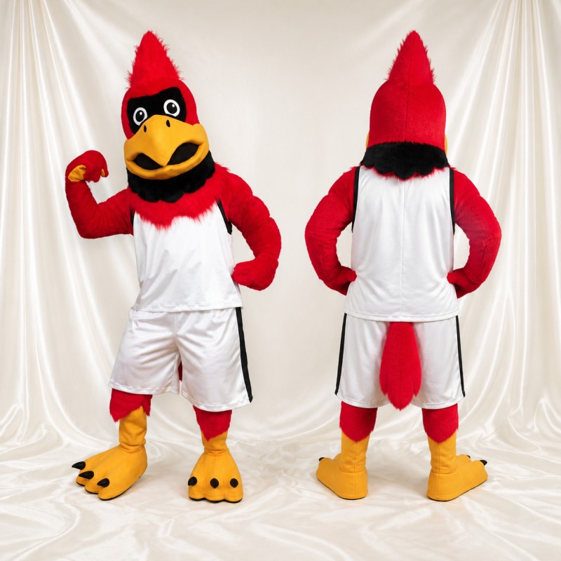 Costume de mascotte cardinal intégral pour adultes – événements sportifs