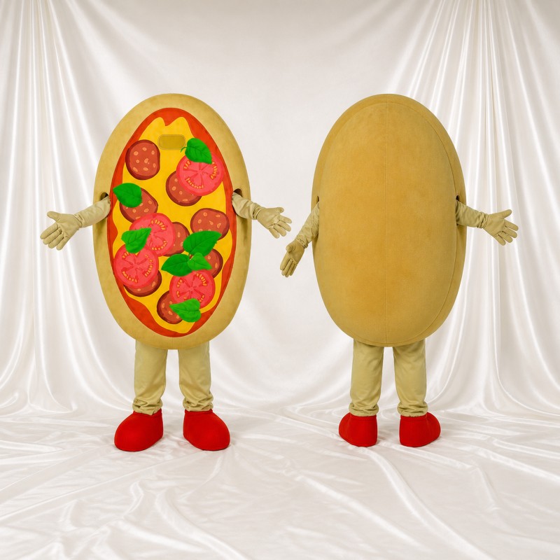 Pizza Costume de mascotte intégral pour adultes Événements gastronomiques