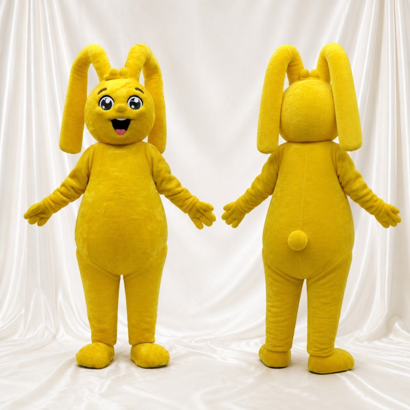 Extra Long Dog Mascot Costume Full Body for Adults School Events