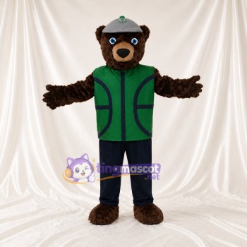 Ours à Gilet Costume de mascotte intégral pour adultes Événements scolaires