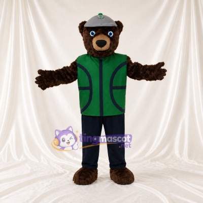 Ours à Gilet Costume de mascotte intégral pour adultes Événements scolaires