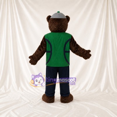 Ours à Gilet Costume de mascotte intégral pour adultes Événements scolaires