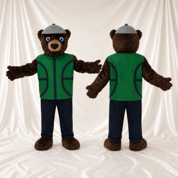 Ours à Gilet Costume de mascotte intégral pour adultes Événements scolaires