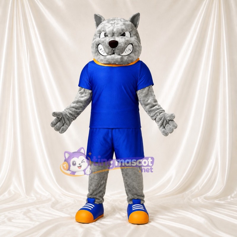 Bulldog Mascot Costume Full Body for Adults Sports Events