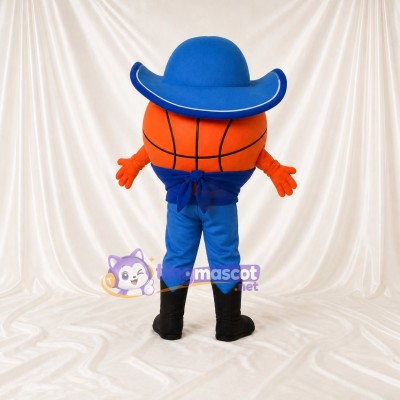 Cowboy de Basket ball Costume de mascotte intégral pour adultes Événements scolaires