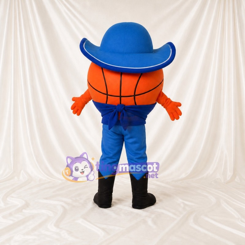 Cowboy de Basket ball Costume de mascotte intégral pour adultes Événements scolaires