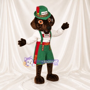 Chien marron Costume de mascotte intégral pour adultes Événements de scène
