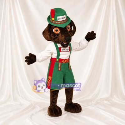 Brown Dog Mascot Costume Full Body for Adults Stage Events