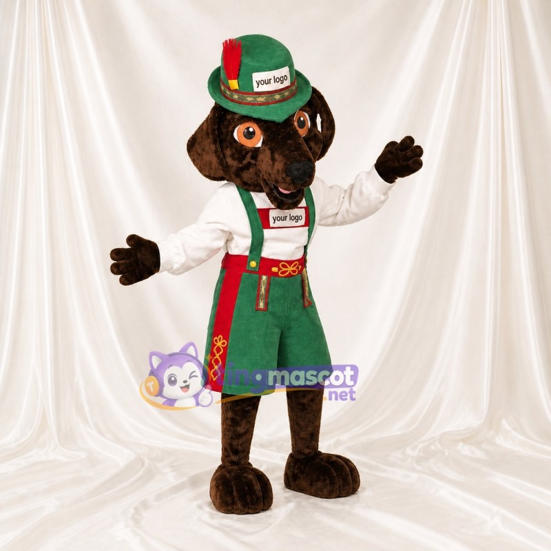 Brown Dog Mascot Costume Full Body for Adults Stage Events