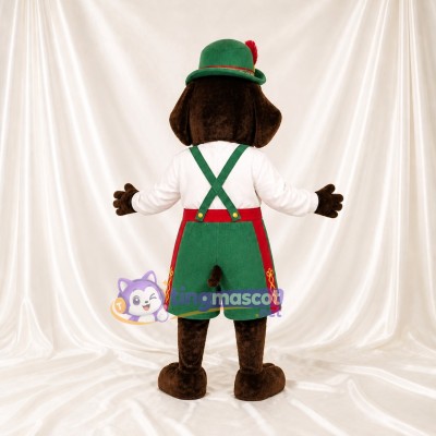 Brown Dog Mascot Costume Full Body for Adults Stage Events