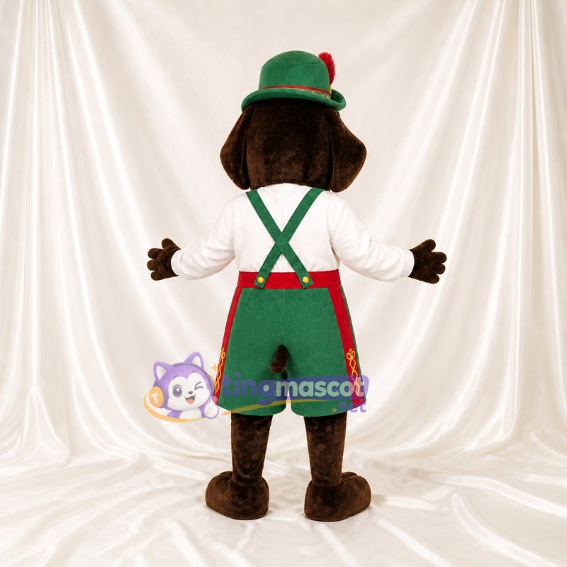 Brown Dog Mascot Costume Full Body for Adults Stage Events