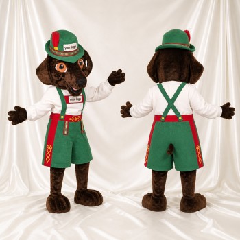 Chien marron Costume de mascotte intégral pour adultes Événements de scène