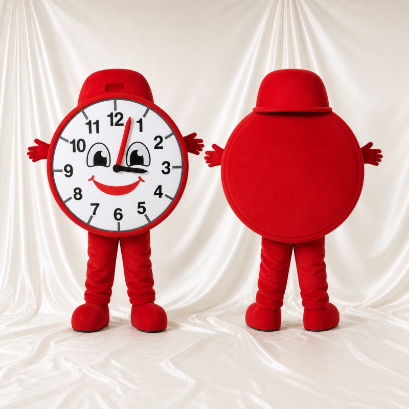 Alarm Clock Mascot Costume Full Body for Adults School Events