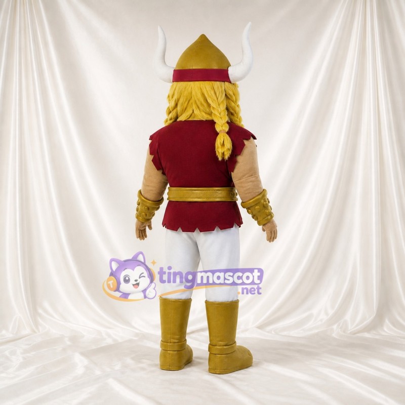 Viking Guerrier Costume de mascotte intégral pour adultes Musées