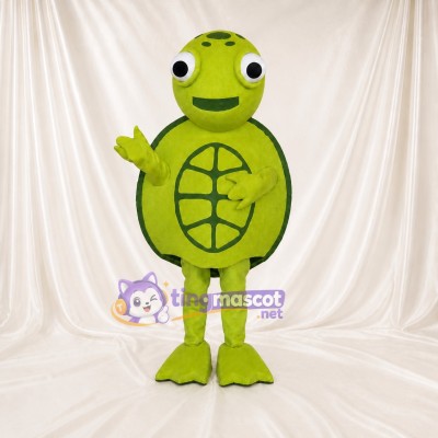 Lime Green Turtle Mascot Costume Full Body for Adults Aquariums