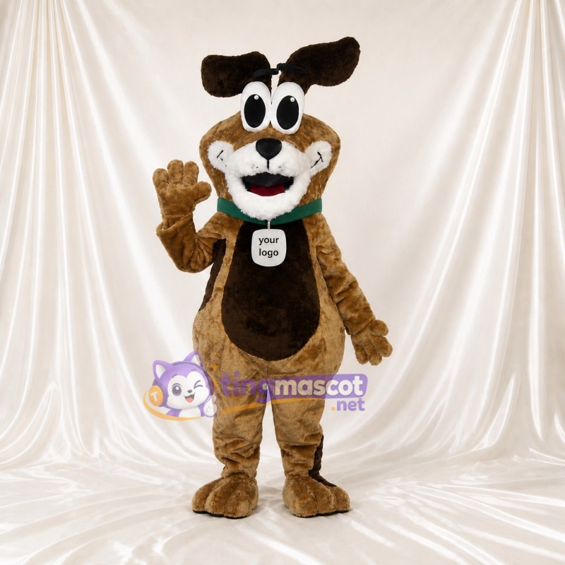 Floppy Ears Dog Mascot Costume Full Body for Adults School Events