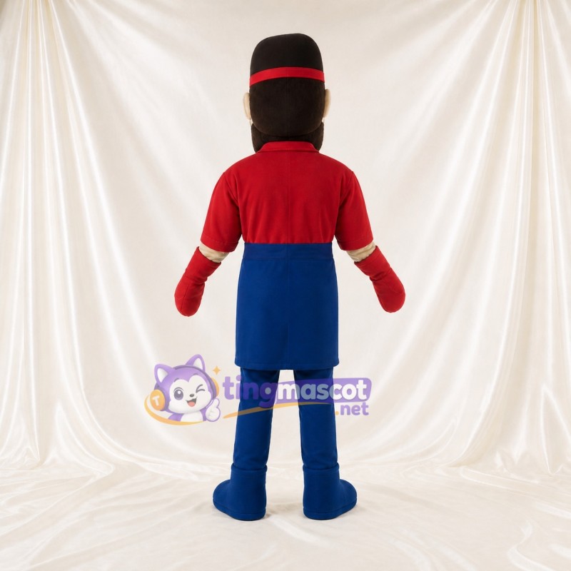 Service Worker Mascot Costume Full Body for Adults Food Events