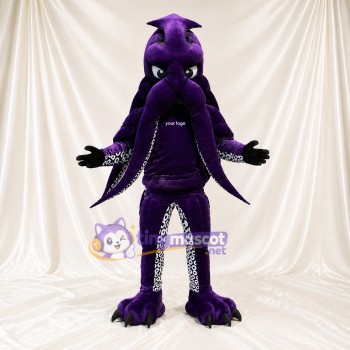 Purple Octopus Mascot Costume Full Body for Adults Aquariums