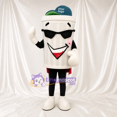 Trash Can Mascot Costume Full Body for Adults Events