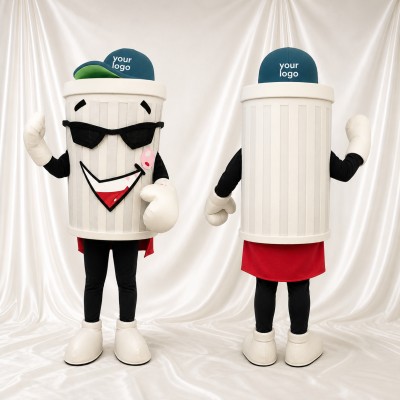 Trash Can Mascot Costume Full Body for Adults Events