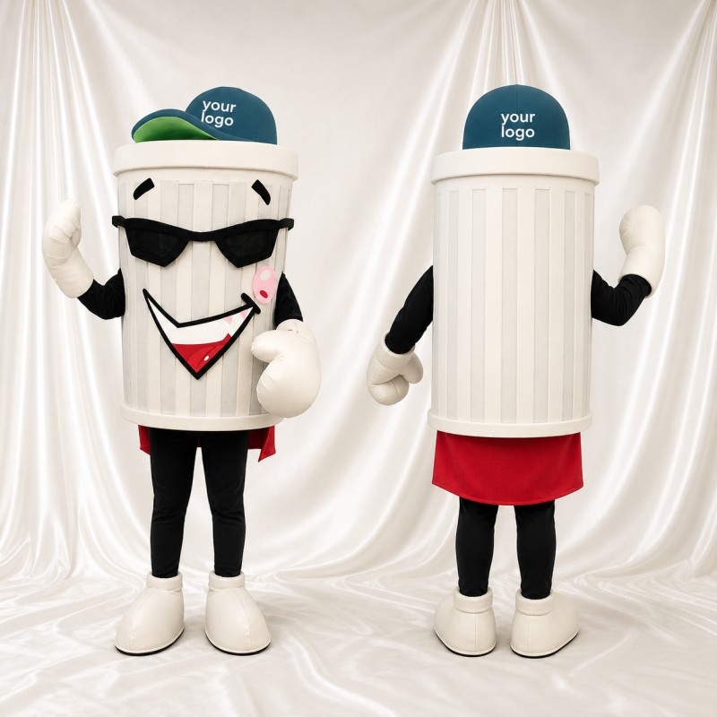 Trash Can Mascot Costume Full Body for Adults Events
