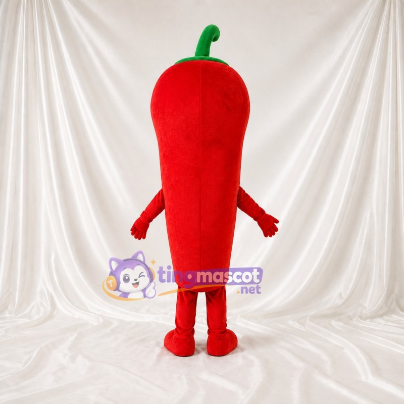 Red Chili Pepper Mascot Costume Full Body for Adults Food Events
