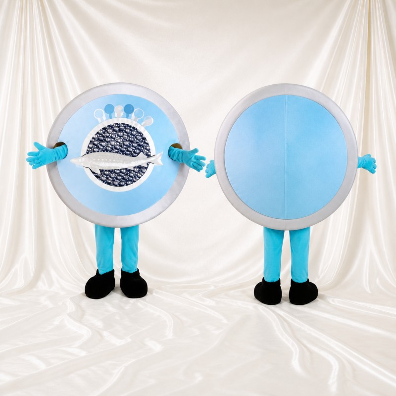 Caviar Tin Mascot Costume Full Body for Adults Food Events