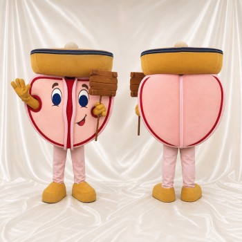 Fesses humaines Costume de mascotte intégral pour adultes Événements santé