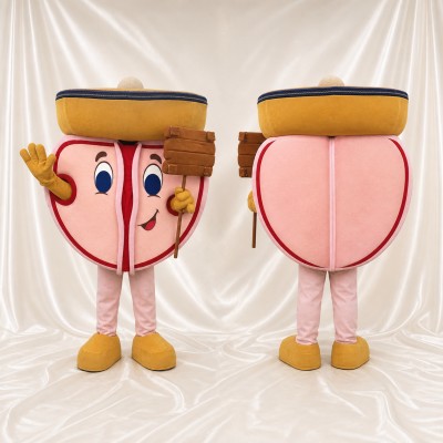 Human Buttocks Mascot Costume Full Body for Adults Health Events