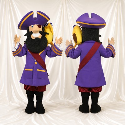 Colonial Officer Mascot Costume Full Body for Adults Museums
